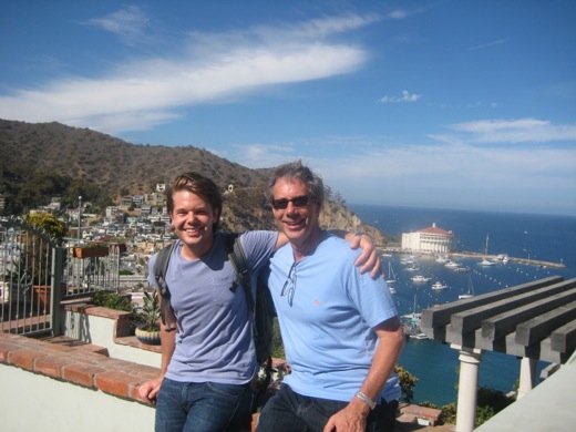 John and I, taking a break from our hike