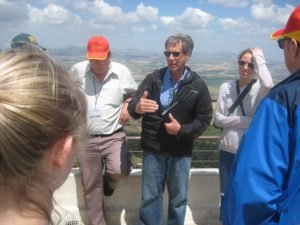 Teaching on top of Mt. Carmel